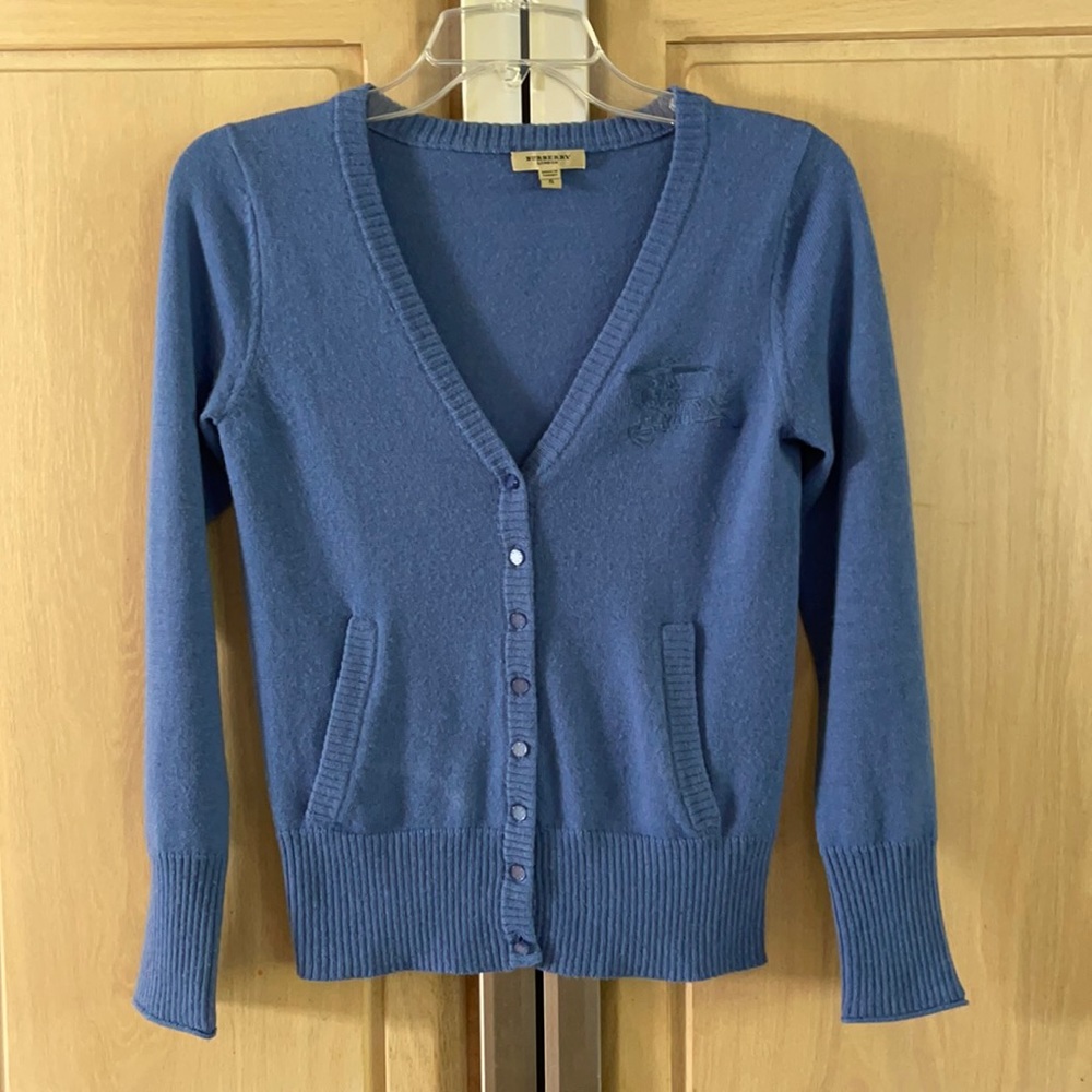Burberry London women’s v neck cardigan size S